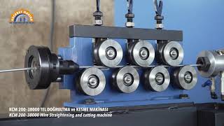 Galvanizli Tel Doğrultma ve Kesme Makinası / Galvanized Wire Straightening and Cutting Machine