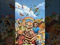 SKY, MUSIC, BUTTERFLIES. Art Video Collage.