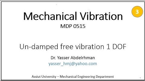 Undamped free vibration 1 DOF