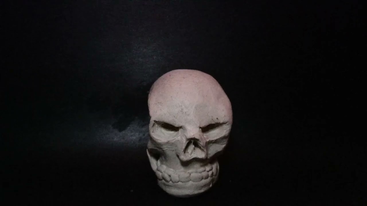 Череп крутится мем