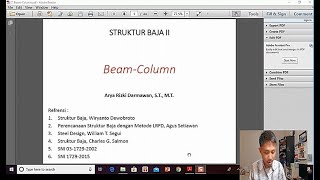 Teknik Sipil, Kuliah Online Struktur Baja : Beam-column screenshot 1