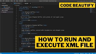 How to Run and execute xml file in browser screenshot 1