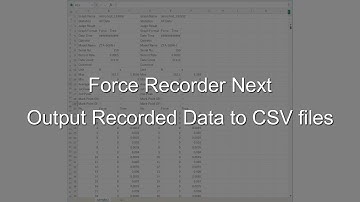 [Users Guide] Force Recorder Next Output Recorded Data to CSV files