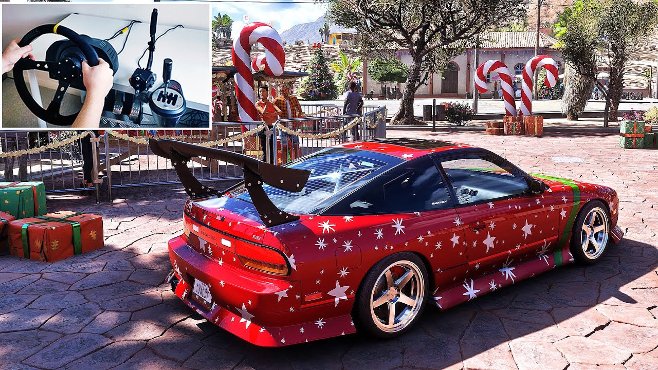 DRIFTING EBISU ON CHRISTMAS! | Forza Horizon 5 |  Steering Wheel + Shifter Gameplay