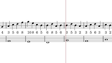 3rd species counterpoint over J. Fux Cantus Firmus 1a-2