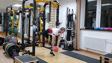 MB Single Leg Deadlift  Drop Catch Lukasz Lojas