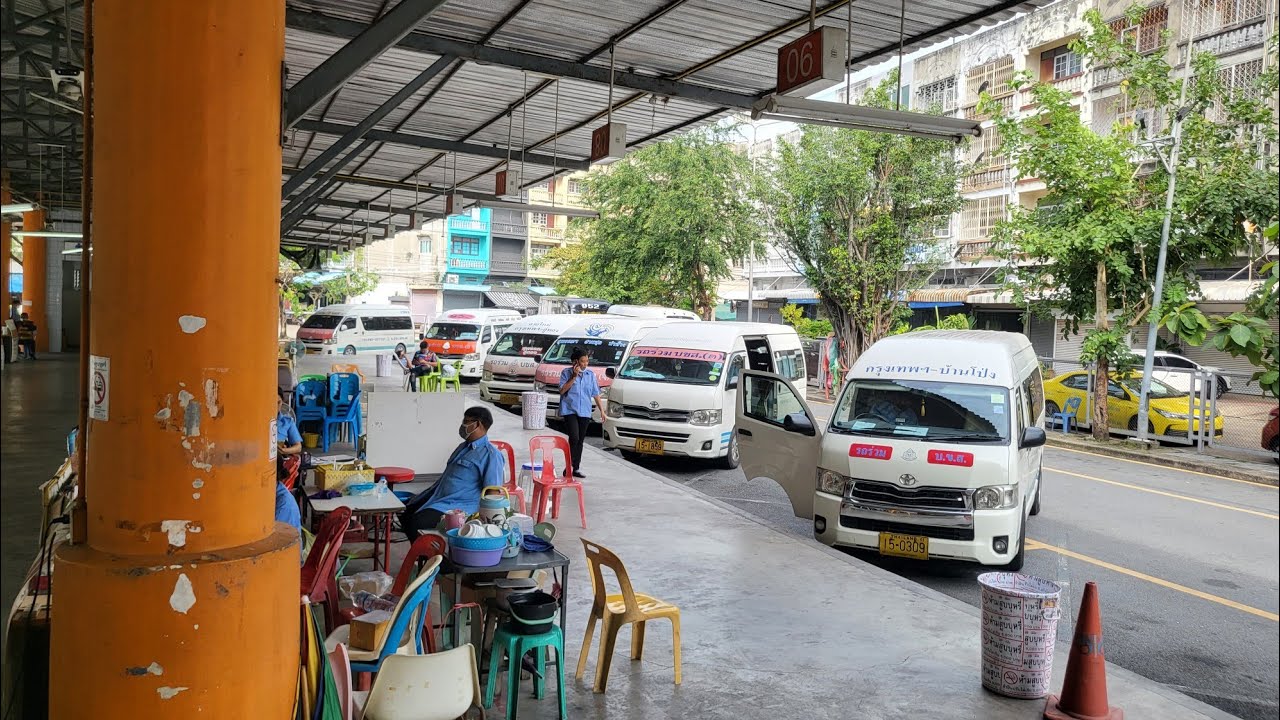 Bangkok Bus Terminal (Southern)sai tai guo สายใต้เก่า (ปิ่นเกล้า)/태국 방콕 올드 남부 버스 터미널(Mini van)