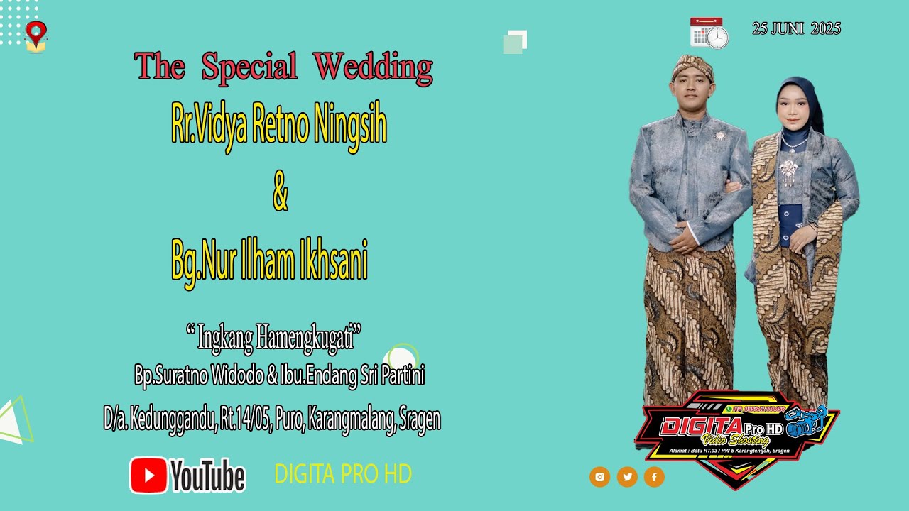 LIVE KARAWITAN ENDAH LARAS  Pernikahan Rr.Vidya Retno Ningsih & Bg.Nur Ilham Ikhsani