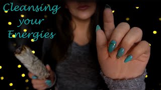 NO TALKING gentle thunderstorm Visual ASMR, Hand Movements, Cleansing you w/ Sage, Energy Pulling