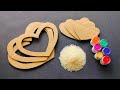 How to make wall hanging using cardboard and rice sweet home craft idea