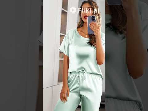 Ekouaer Womens Satin