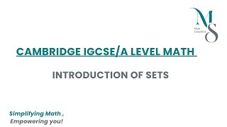 Sets in Math | Types of Sets & Empty Set Explained Sets in Math | IGCSE Math Simplified