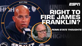 RIGHT DECISION? Scott Van Pelt reacts to Penn State FIRING James Franklin 😳 | SVPod