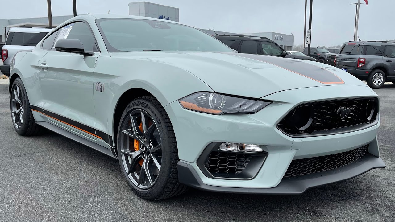 Best Ford Mustang Gt Ever!! 2021 Mach 1 Fighter Jet Gray Review - Youtube