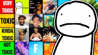 Toxic Fanbase Tier List (Ranking Toxic Fanbases)