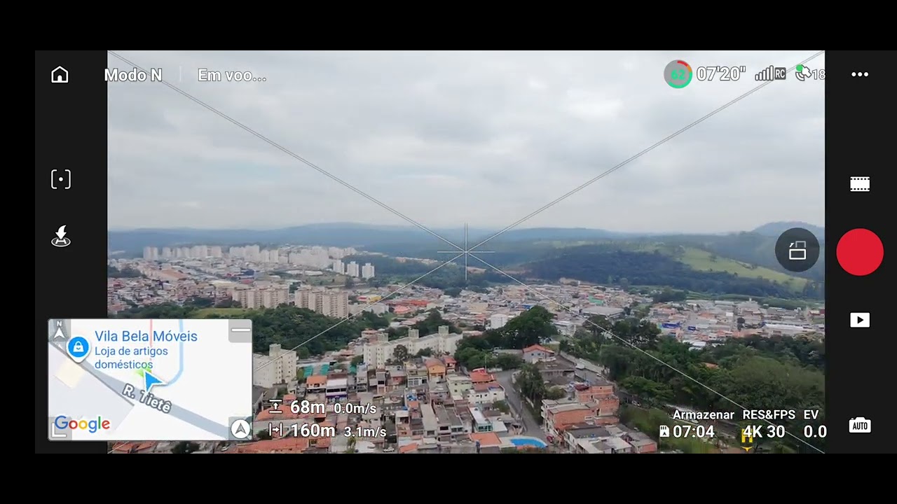 Dji neo 2 em ação de teste 