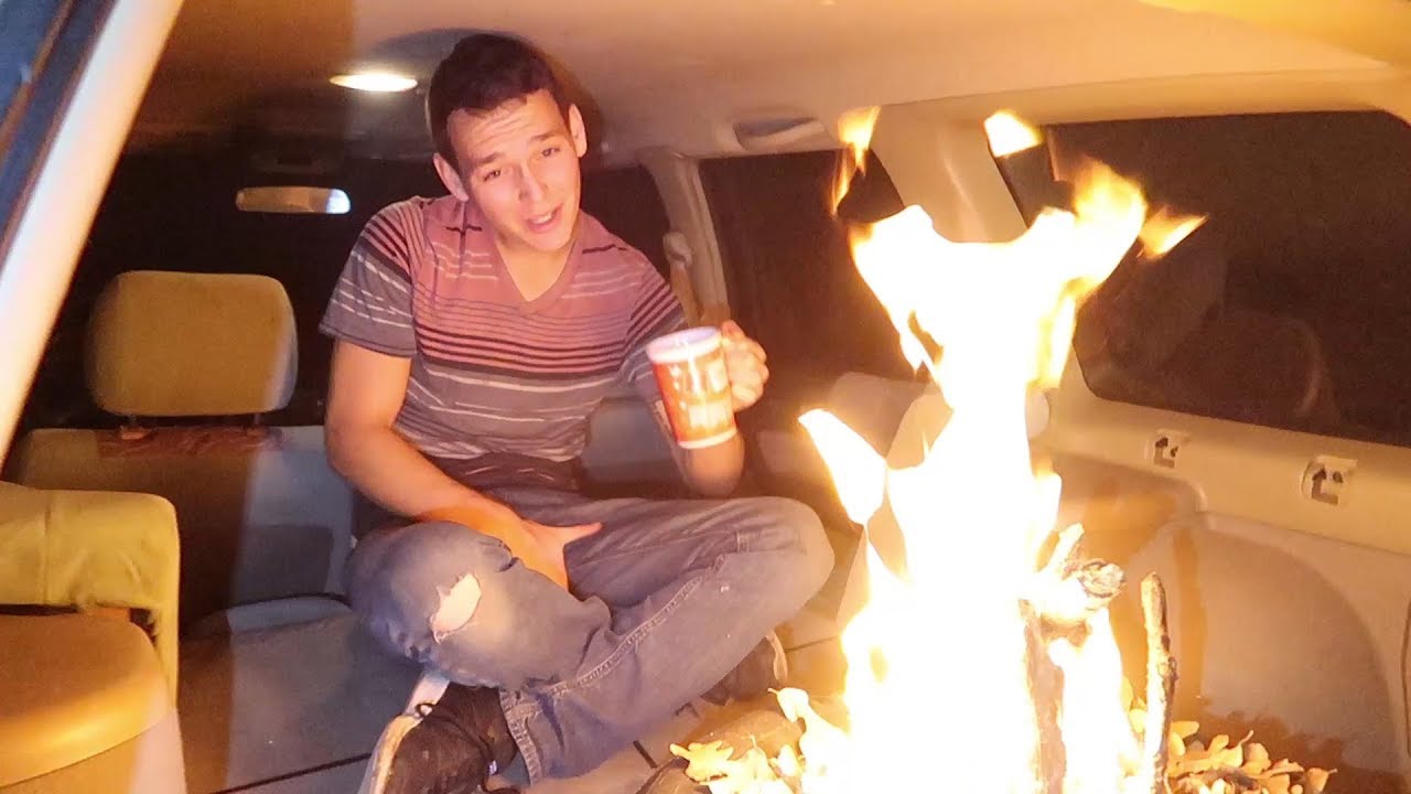 The Dumbest Thing We've EVER Done ( FIRE IN CAR )