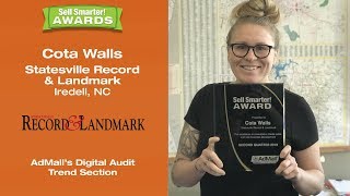 Sell Smarter Awards - Cota Walls - Statesville Record & Landmark - Digital Audit Trending Sections