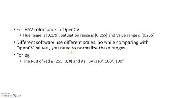 HSV Color space And Object Detection based on color