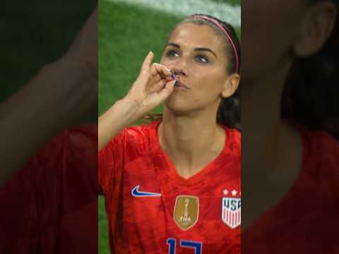 Alex morgan’s tea celebration against england