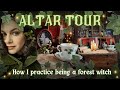 My new altar tour  how i practice being a forest witch 