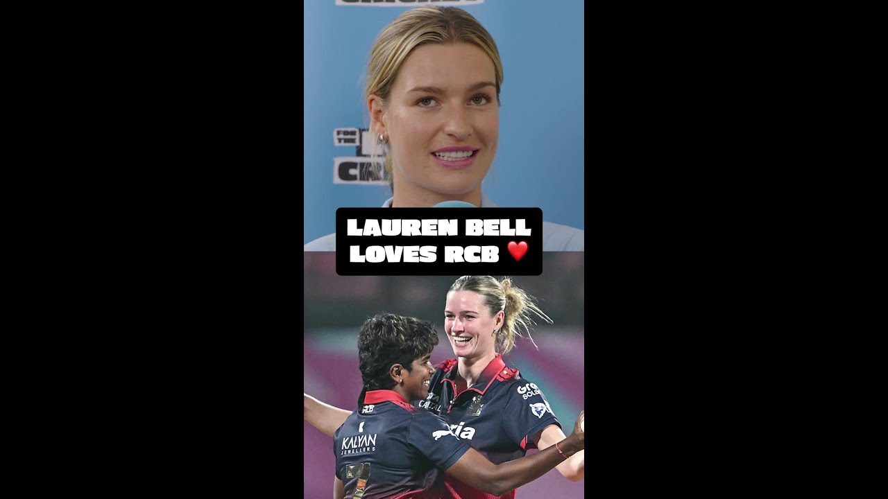 Lauren Bell loves RCB ❤️ #rcb #ipl #wpl