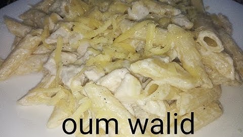 مطبخ ام وليد معكرونة صلصة بيضاء