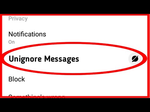 Video: How To Remove Ignore