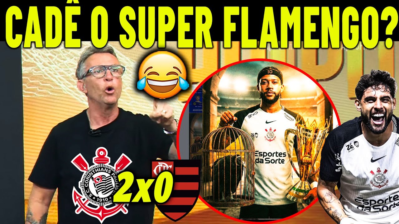CADÊ O SUPER FLAMENGO? TIMÃO AMSSOU O FLAMIDIA! GRANDE VITORIA DO CORINTHIANS!