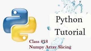 Python Tutorial#18 Numpy Array Slicing in Tamil