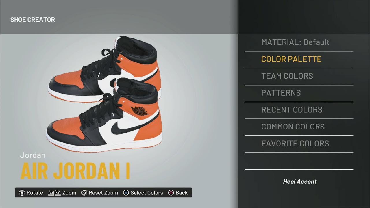 HOW TO CREATE THE SHATTER BACKBOARD JORDAN 1 IN NBA 2K22 WITH SHOE