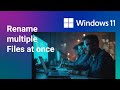 How to rename multiple files on Windows