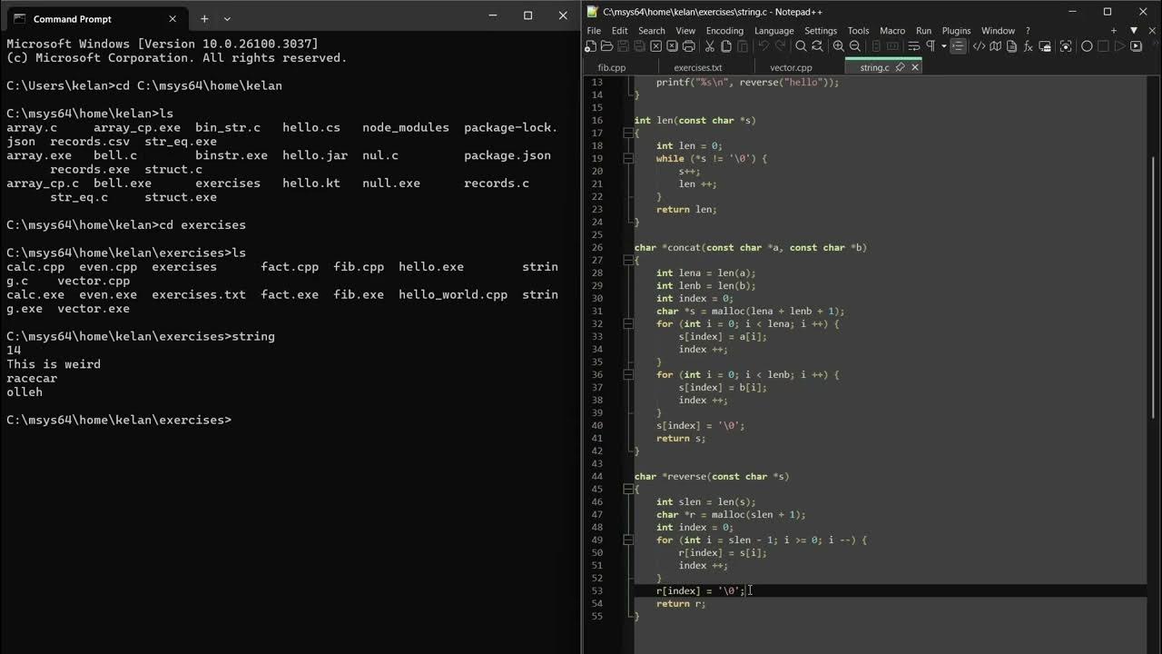 String Manipulation Functions in C - YouTube
