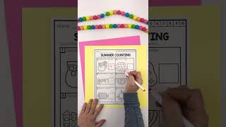 Counting to 10 Summer Coloring Pages for Kids #summerlearning #preschool #kidslearning