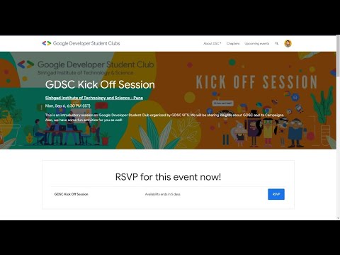 How to register (RSVP) for an event on Google Developer Platform?