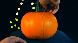 ASMR Carving a pumpkin