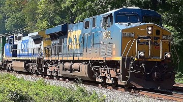 CSX 5403 & 7823 Pull Trash Train Thru Relay, MD