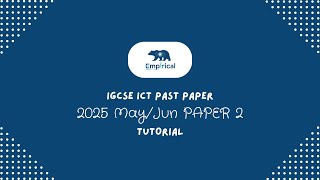 EDEXCEL IGCSE ICT PAPER 2 2025 JUN screenshot 2