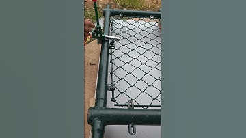 The whole process of guardrail mesh tightener installation!