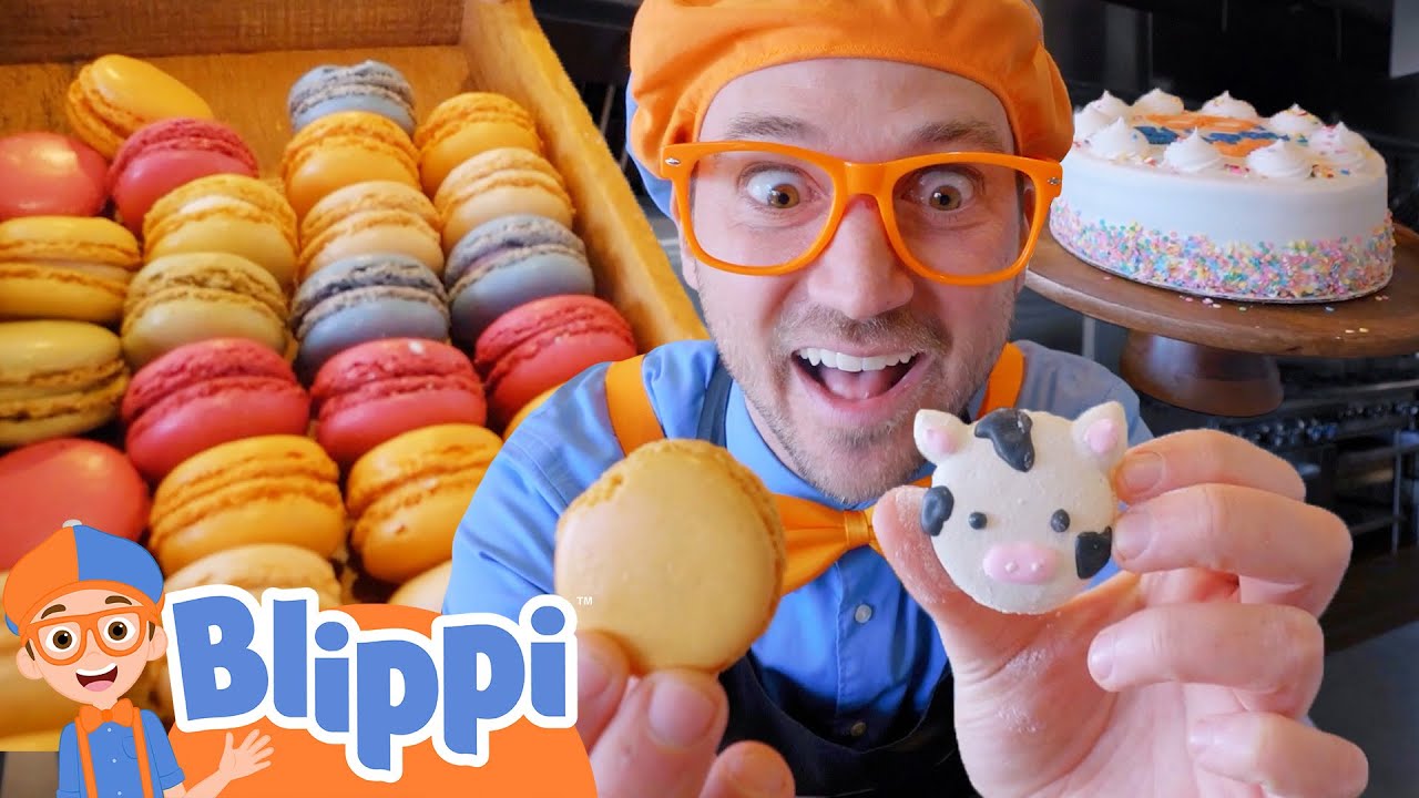 Baking Yummy Treats With Blippi At The Bakery Fun Cooking Videos For coconut-beef-curry-kitchen-toy-play-set-mini-food-cooking-miniature