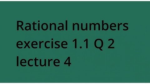 Rational number: Class 8th Ex1.1 Q2) Write the additive inverse of each of the following