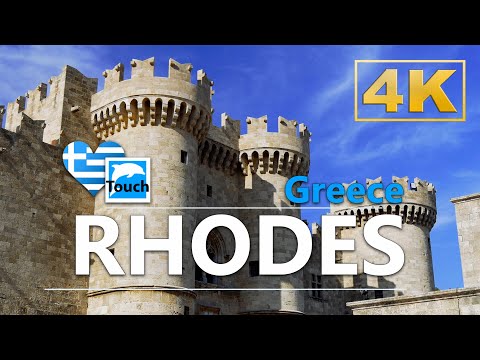 Rhodes (Ρόδος), Greece ► Video Guide,  4K