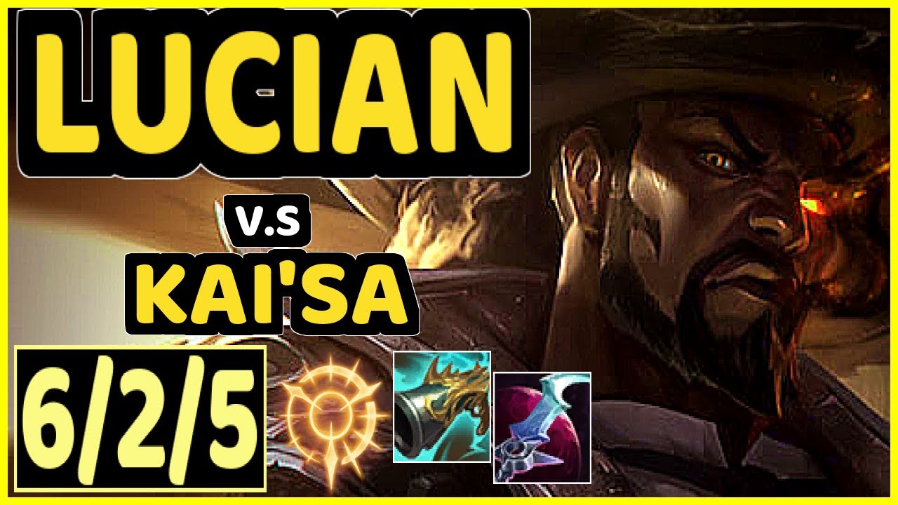 YUUKI60 (LUCIAN) vs KAI'SA - 6/2/5 KDA BOTTOM ADC GAMEPLAY - EUW Ranked DIAMOND