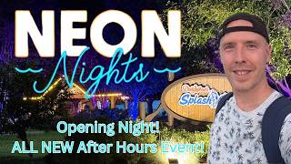 Neon Nights Opening Night at Splash Country! Glow Party, Food, Merch, & More @AdamsAdventures365