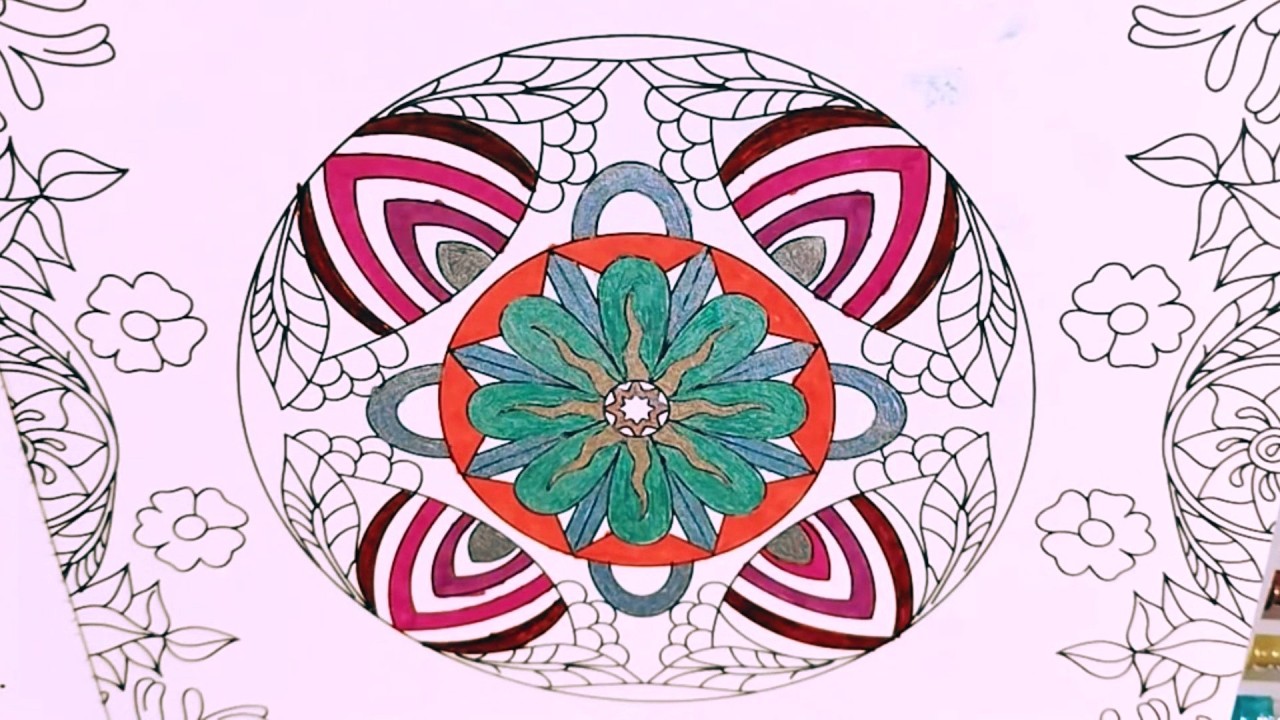Coloreando mandalas: Terapias 110 #art #mandala #coloring #painting #terapiadecolores