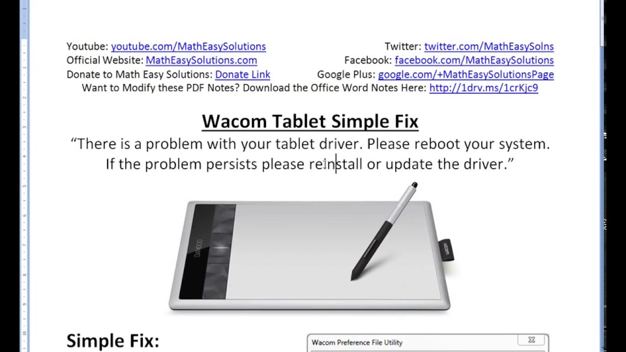 Simple fix. Wacom Driver. Драйвера на планшет Wacom. Wacom Pen and Touch драйвера. Драйвер для Wacom Pen.