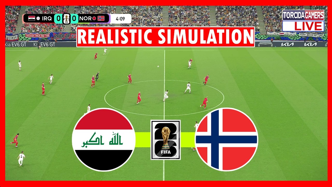 🔴Iraq vs Norway LIVE | World Cup 2026 | Full Match Streaming | Video Game Simulation