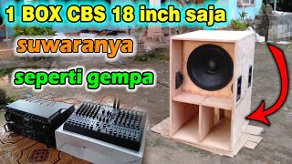 CRAZY !!! FIRST SOUND CHECK ONE SUBWOFER BOX ONLY SOUNDS LIKE AN EARTHQUAKE