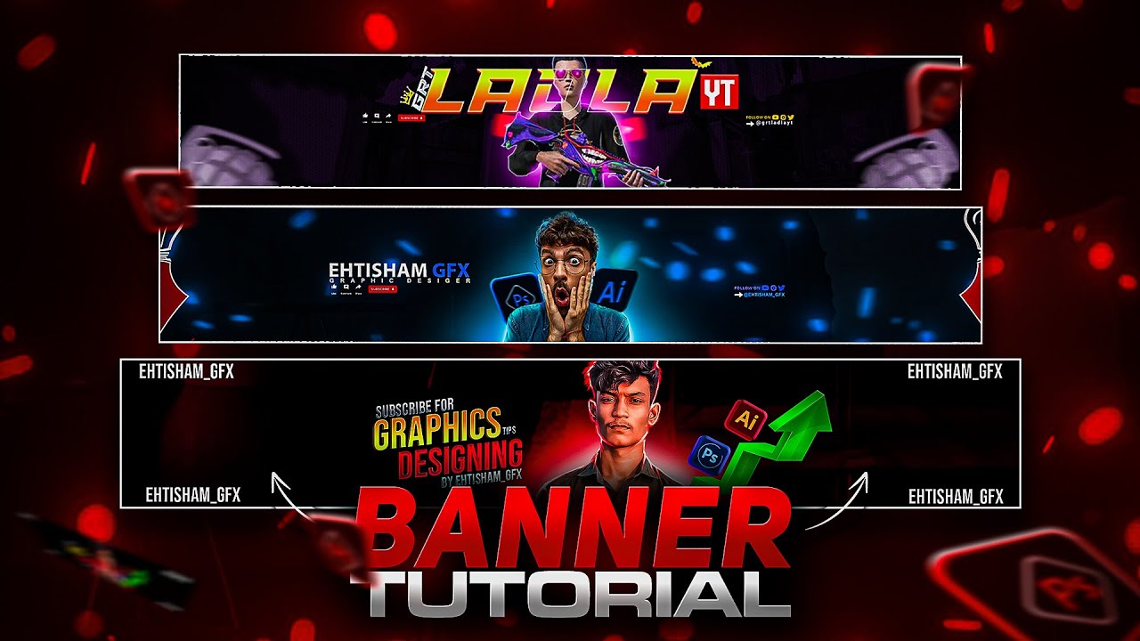How to make Banner for Youtube | Channel Art For Youtube (Step By Step)