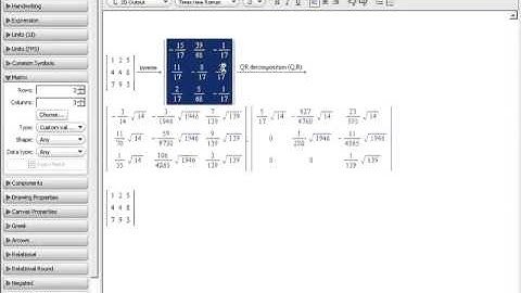 Pelatihan Maple: Bekerja dengan Matriks